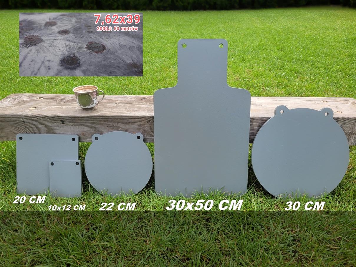 Gongi Hardox 550 cele strzeleckie: porównanie wielkości