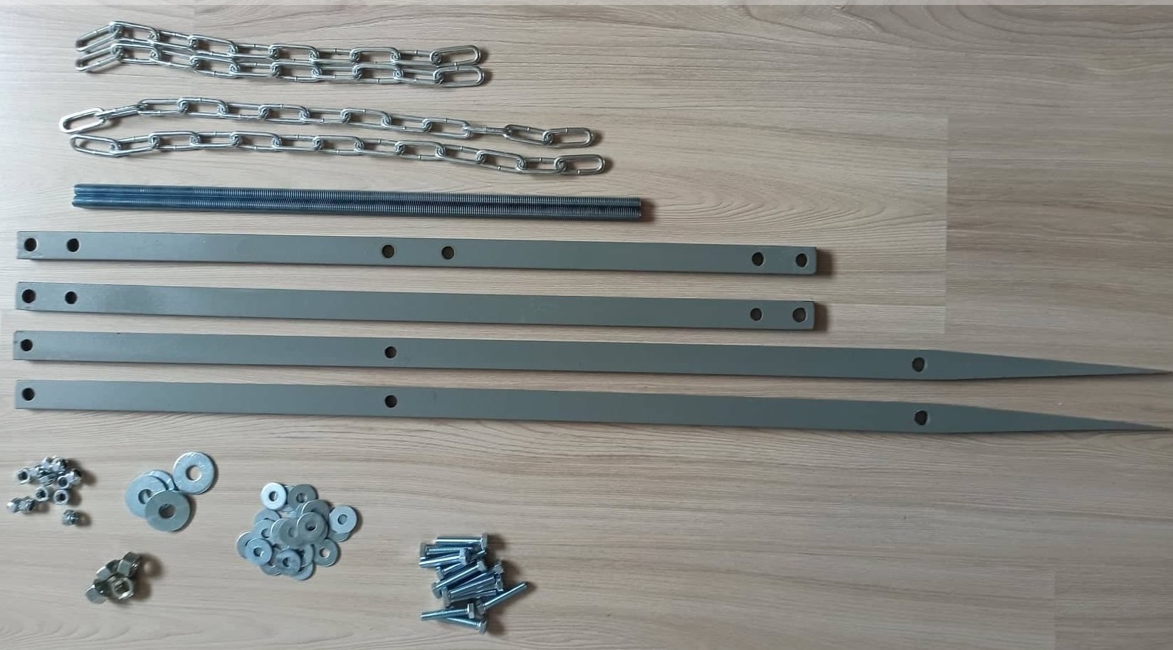 Ramka, wieszak, stojak do gongów strzeleckich Hardox 550: zestaw