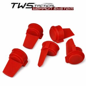 ACCU WEDGE AR-15 M4 M16 – zestaw 5 sztuk gumowych klinów stabilizujących korpus, czarne odbojniki redukujące luz upper i lower receiver