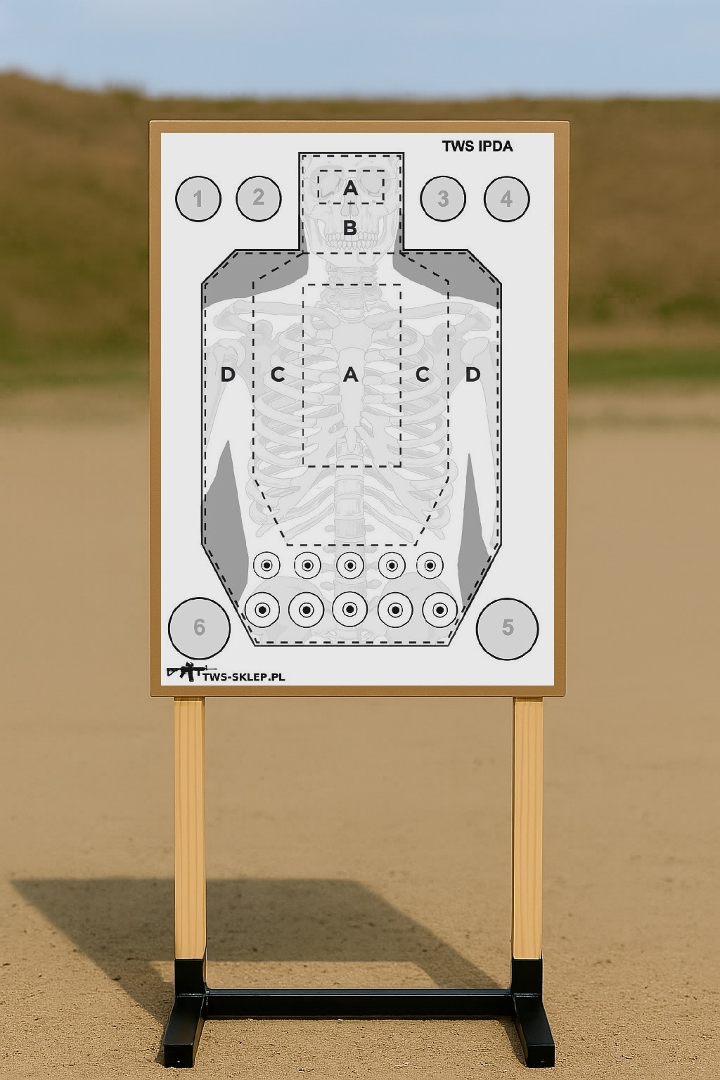 papierowa-tarcza-IDPA-strzelecka-sylwetkowa-TWS
