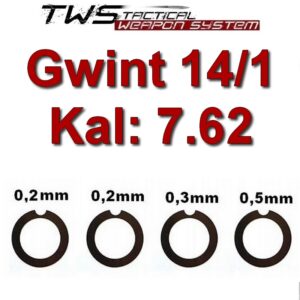 Podkładki kompensatora, tłumika do ak 47,akm, akms,jack: 7.62x39 z gwintem M14/1