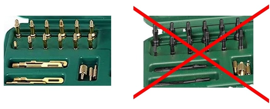 Uniwersalny zestaw do czyszczenia broni, porównanie do podóbek