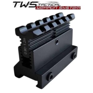 Podwyższenie kolimatora: montaż z szyną picatinny z regulacja wysokości