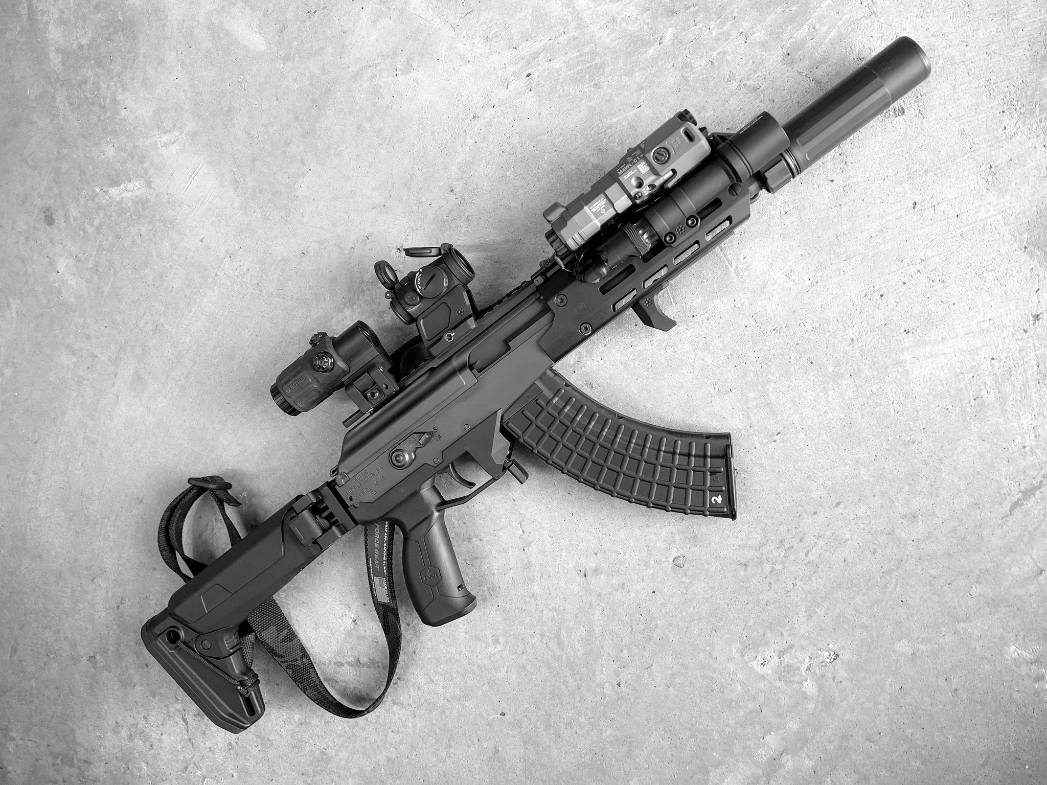 Chwyt przedni :arisaka finger stop" na szynę M-LOK