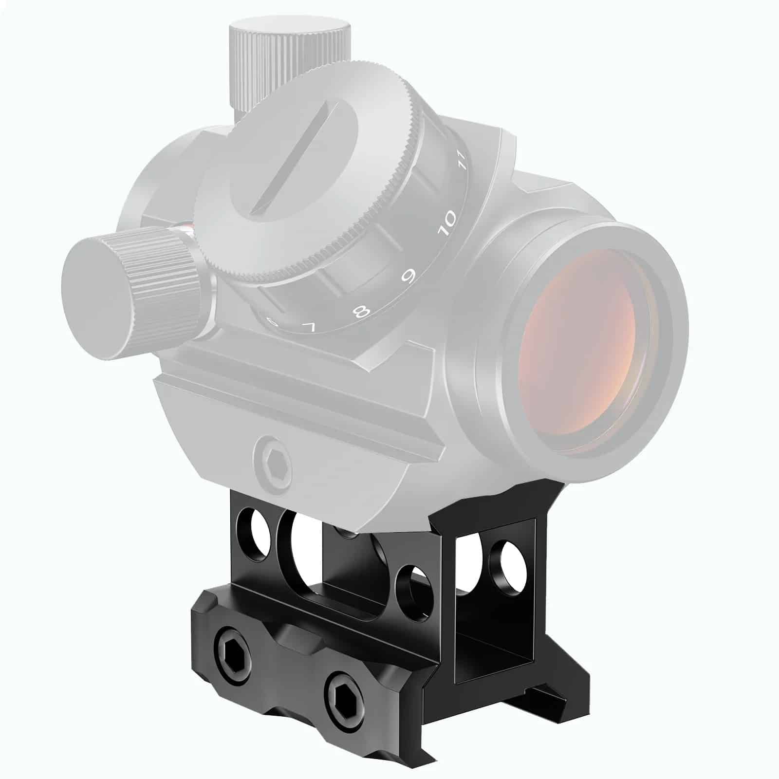 podwyższenie kolimatora picatinny ris do ar-15 - ujęcia z kolimatorem