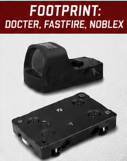 Montaże do szyn wentylowanych RIB dla footprint Docter, Noblex, Delta optical, vortex