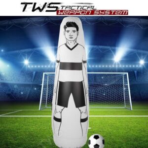 Dmuchany mur samowstający do piłki nożnej - widok na jedną sztukę