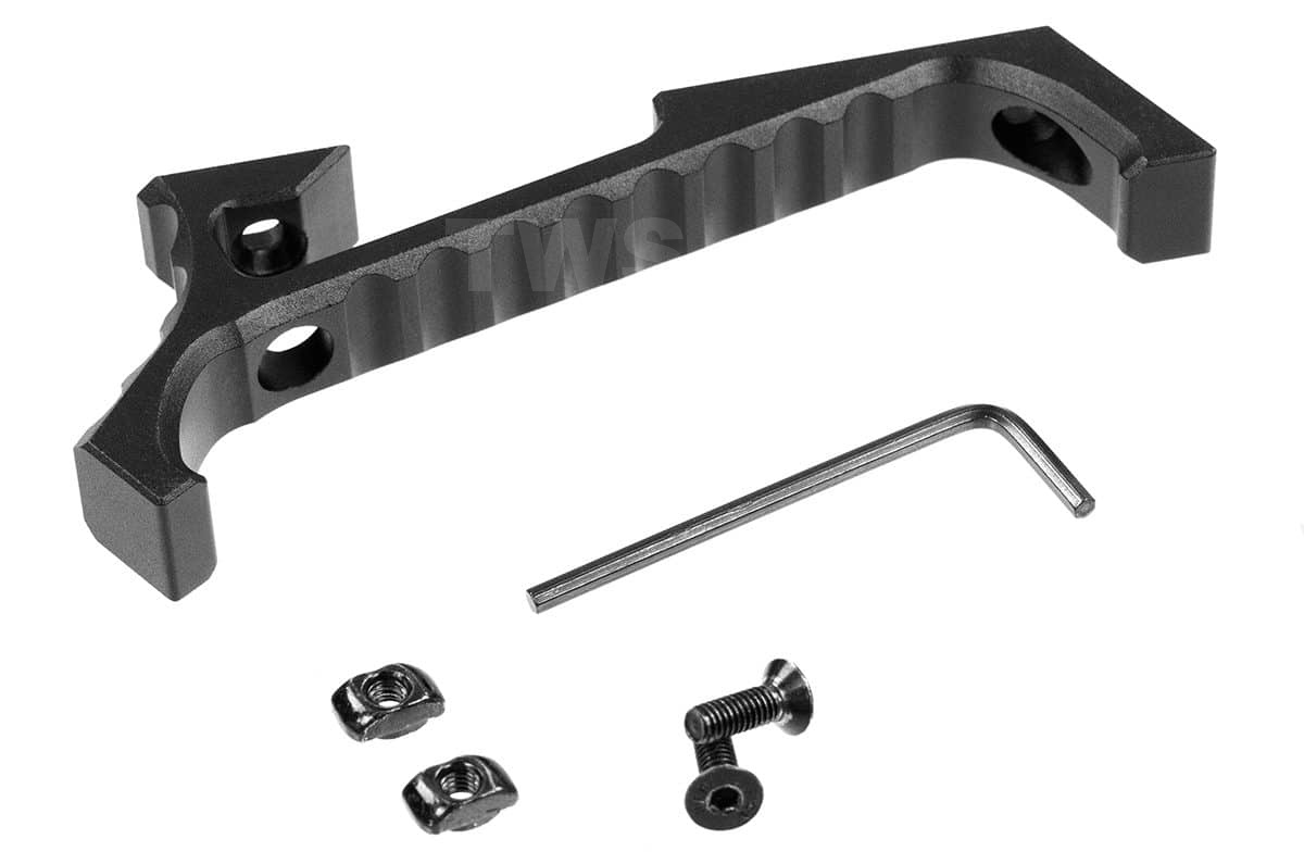 Skośny chwyt przedni typu Hand Stop do karabinka AR15 / GROT - widok na zestaw