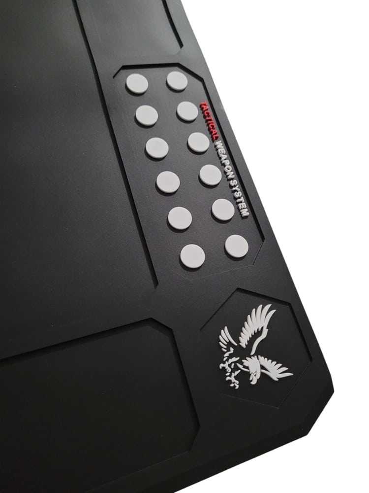 antypoślizgowa mata do czyszczenia broni długiej z magnesami