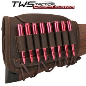 Skórzana ładownica na kolbę z podwyższeniem baki o 10mm