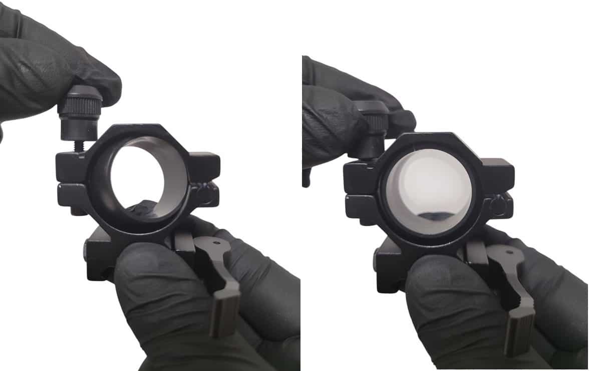 Regulacja montażu iluminatora IR, latarki na szynę picatinny