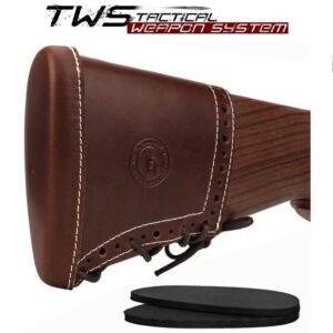 skórzana nakładka, stopka amortyzująca na kolbę, wkłady neopranowe