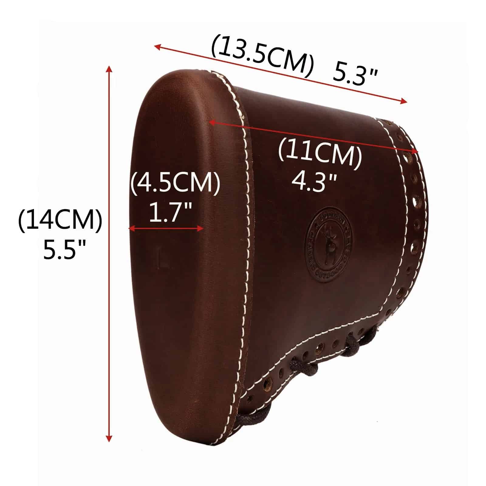 stopka amortyzująca, bucik na kolbę - wymiary