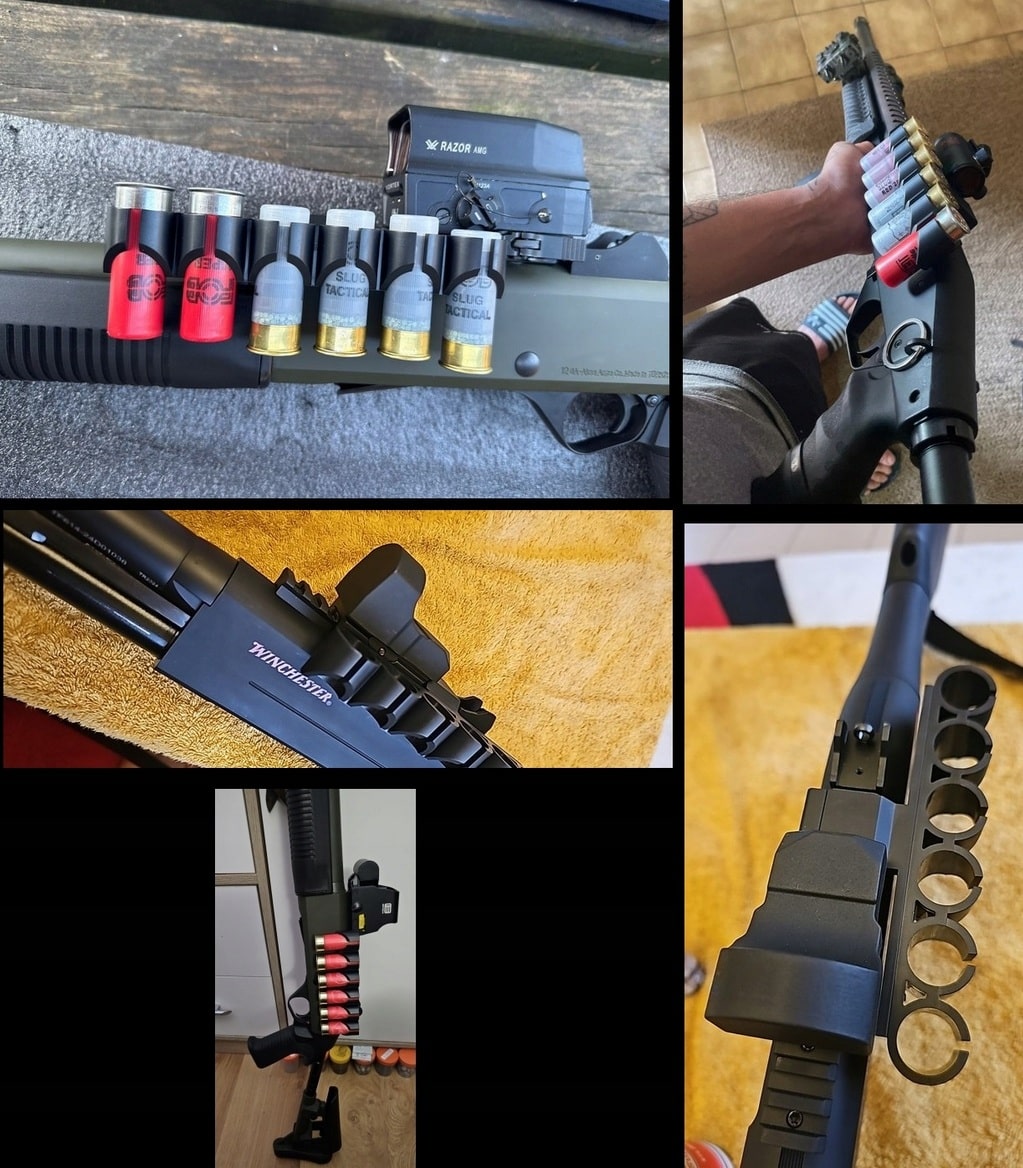 ładownica 12GA boczna picatinny na strzelbach