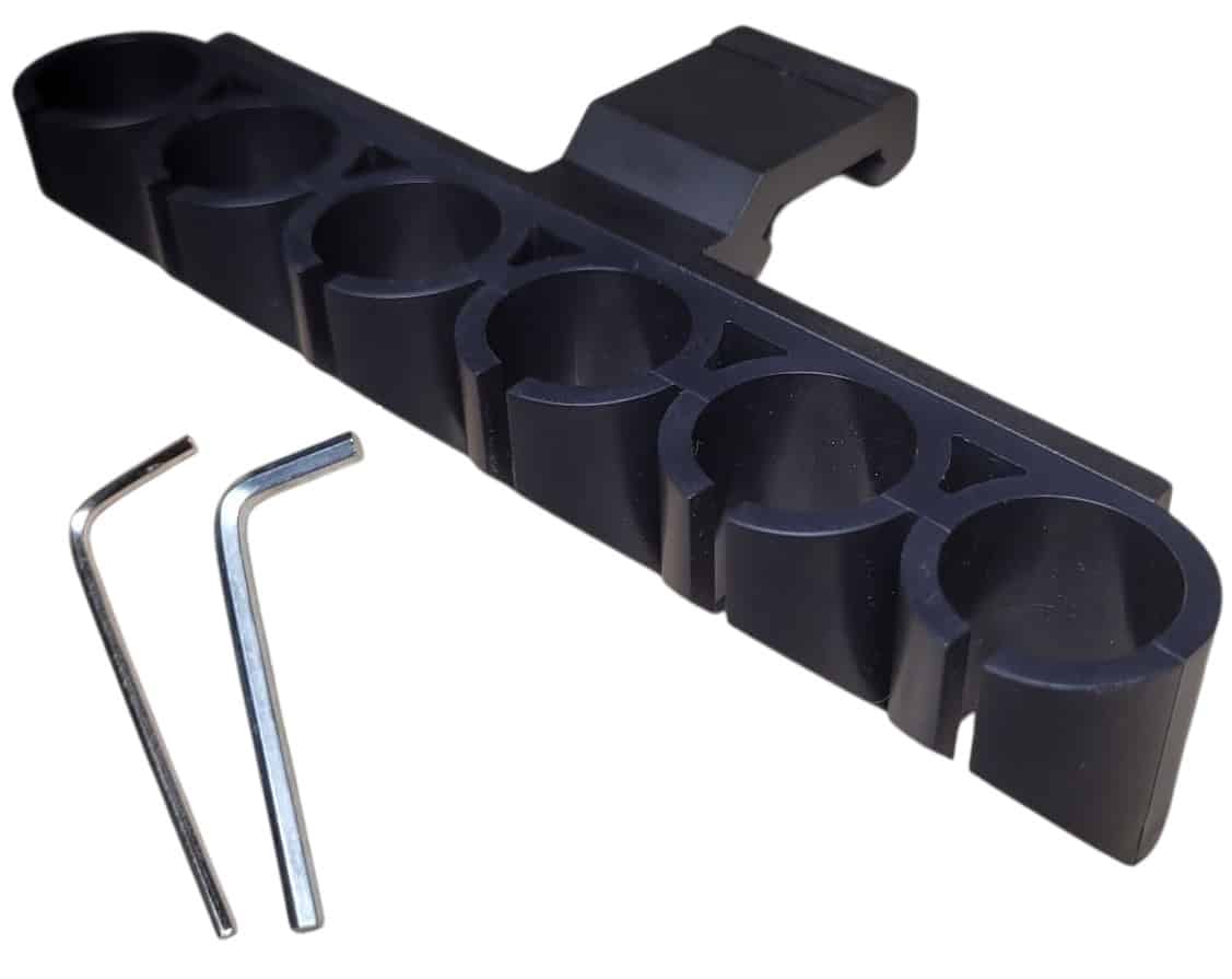 Ładownica boczna 6 nabojów 12GA zamontowana na szynie Picatinny Ładownica boczna na 6 nabojów 12GA zamontowana na szynie Picatinny