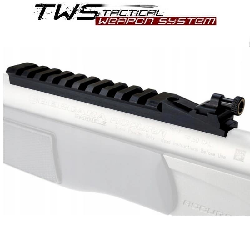 Przeziernik (diopter) CVA przykręcany z montażem na szynę Picatinny.