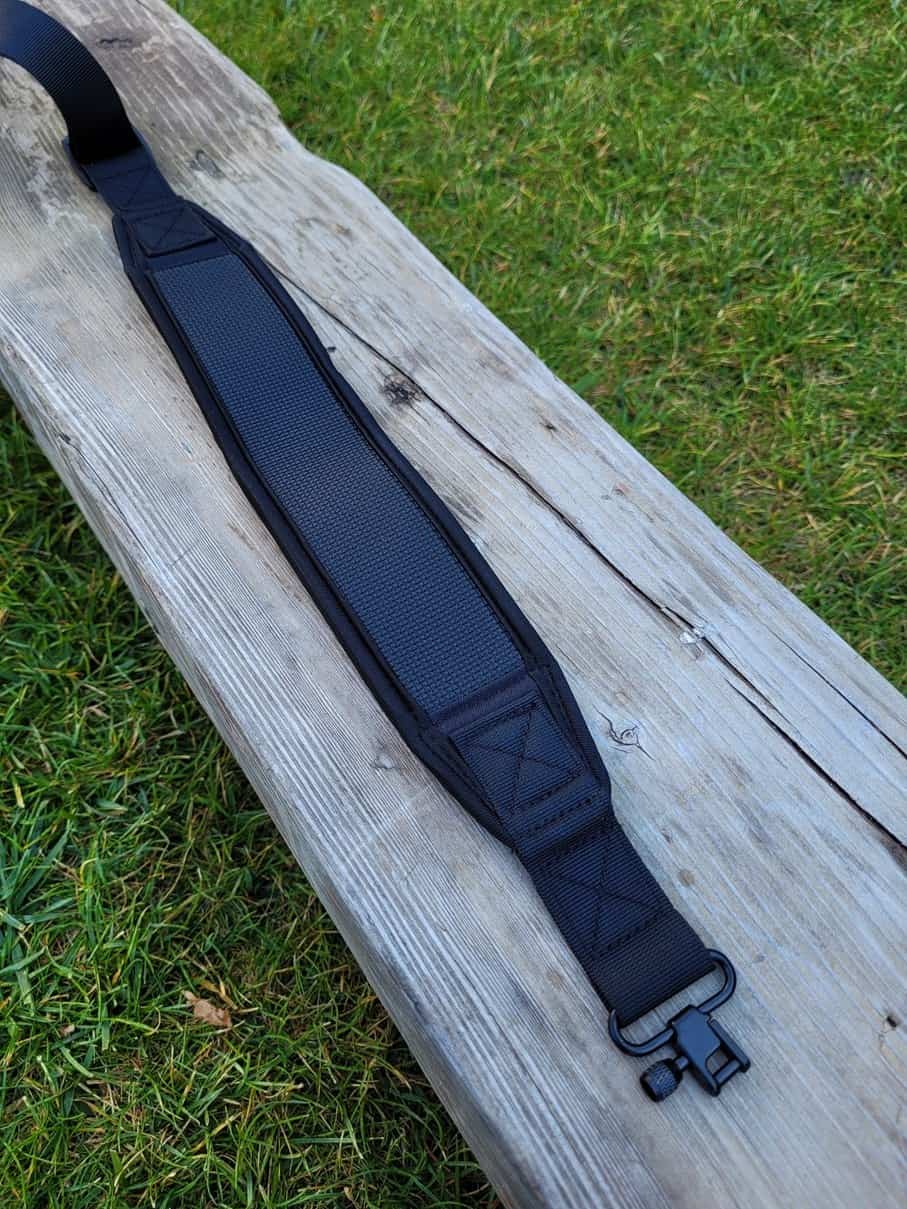 Pas myśliwski, elastyczny, regulowany, dwupunktowy