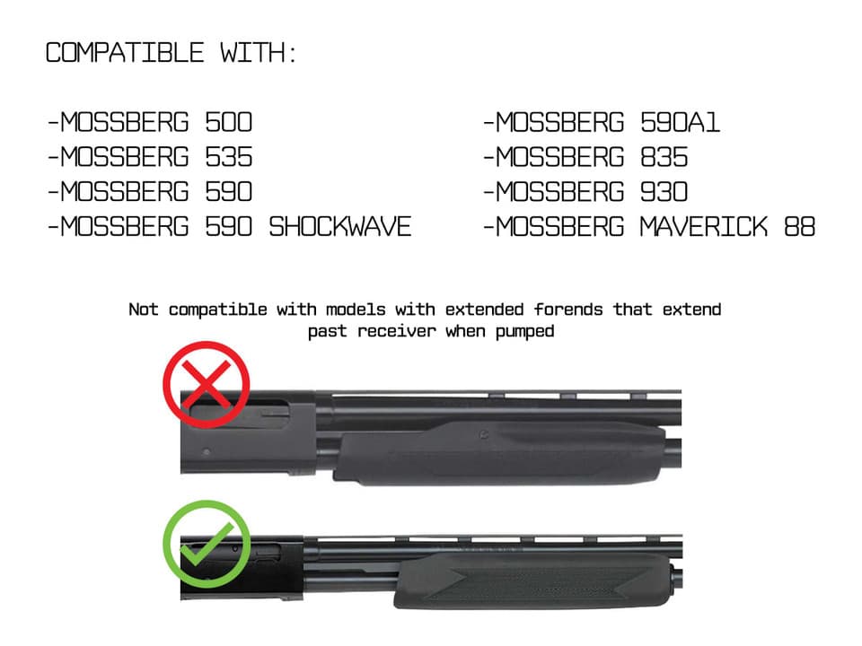 ładownica mossberg, maverick z szyną picatinny: kompatybilność