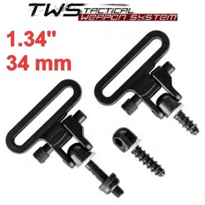 Bączki do broni Magnum 34 mm z wkrętami – szybki montaż pasa nośnego