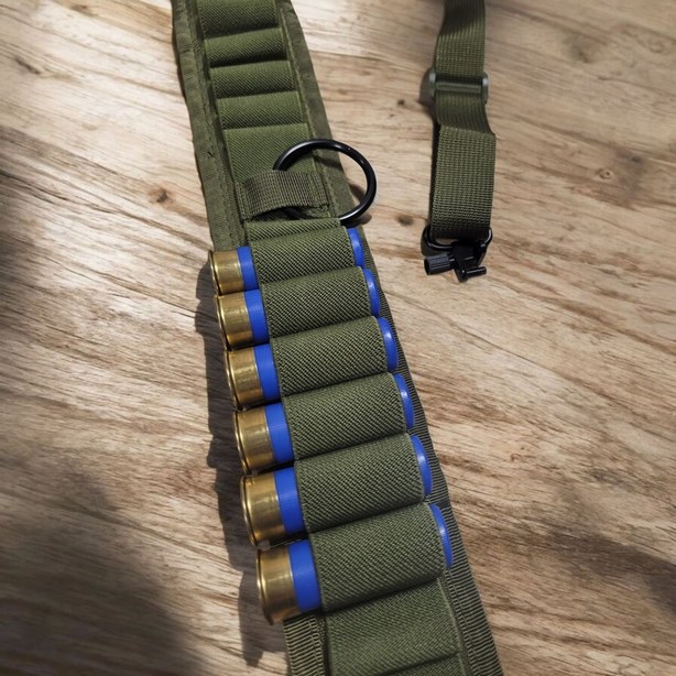 pas na ramię do strzelby 12/70, 12GA - ładownica na naboje