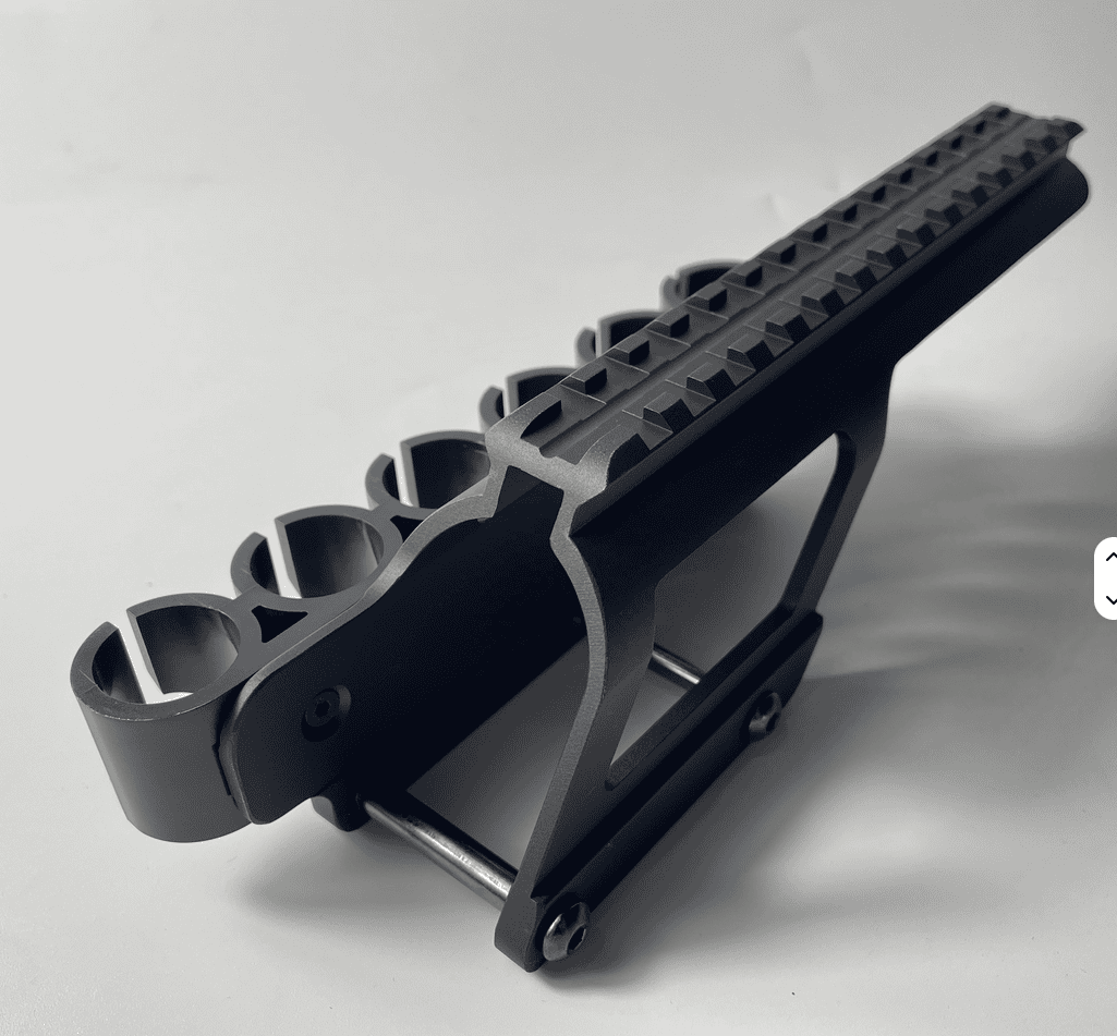 Ładownica amunicji 12GA zintegrowana z szyną Picatinny do Remington 870 Montaż boczny na naboje 12GA do strzelby Remington 870/ 1100