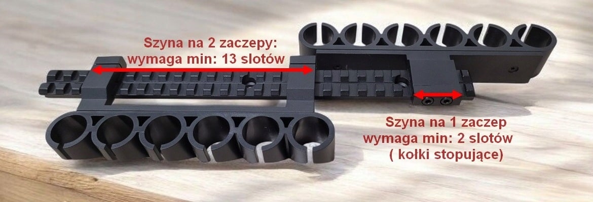 ładownica sidesaddle do mossberg 12GA: porównanie 13 slotów 