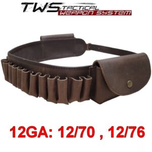 pas myśliwski na biodr 12ga strzelby skóra skórzany tws