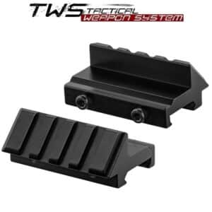 Skośna szyna 45 stopni Picatinny: montaż offset do kolimatora