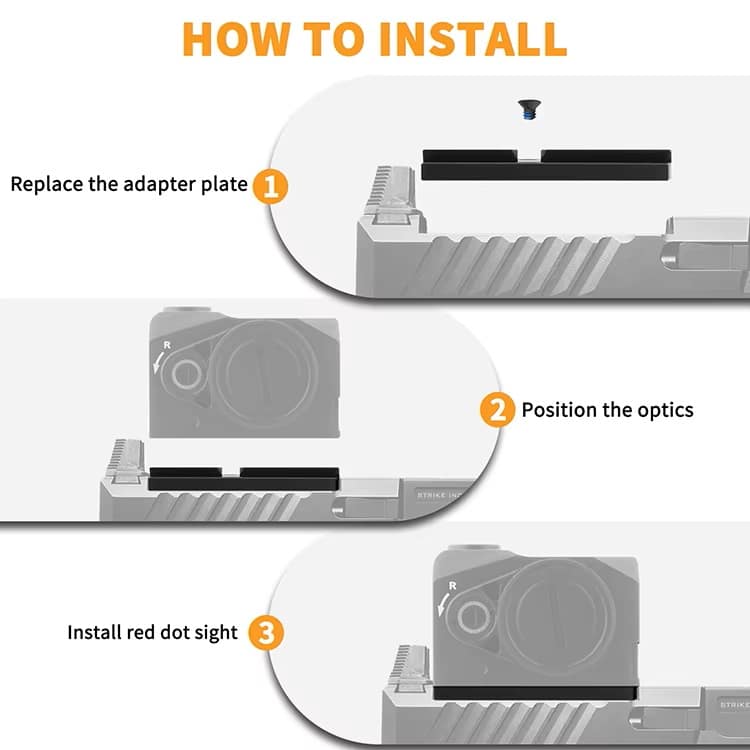 montaż kolimatora na płytce RMR ARCO: instrukcja
