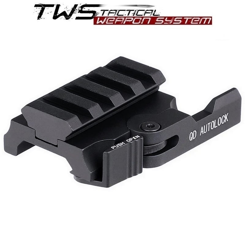Podwyższenie szyny Picatinny RIS 0.75 cala z systemem QD Autolock – widok boczny