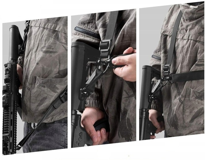 Pas do broni ms4: funkcje zawieszenia jedno i dwupunktowa na karabinie AR15