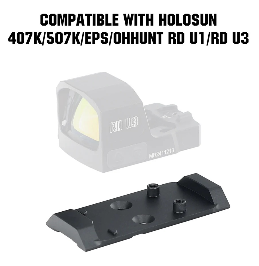 Płytka adaptera RMSc do CZ P-10 – precyzyjne gniazda śrub i stabilne osadzenie kolimatora