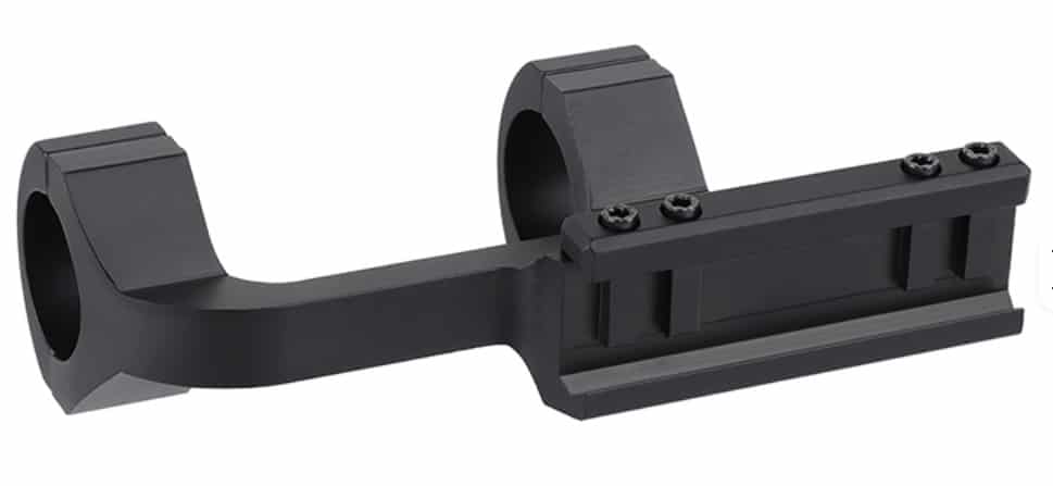 Montaż do lunety 25mm, 1 - widok na kołku stopujące szyny Picatinny