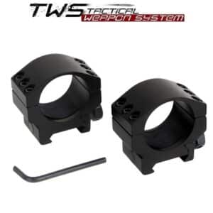 Podwójny, niski montaż lunety 30mm - widok na zestaw