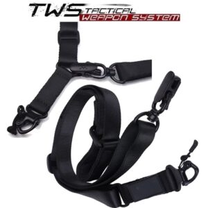 pas do broni czarny - jedno i dwupunktowy MS2 przybliżenie na zapięcia