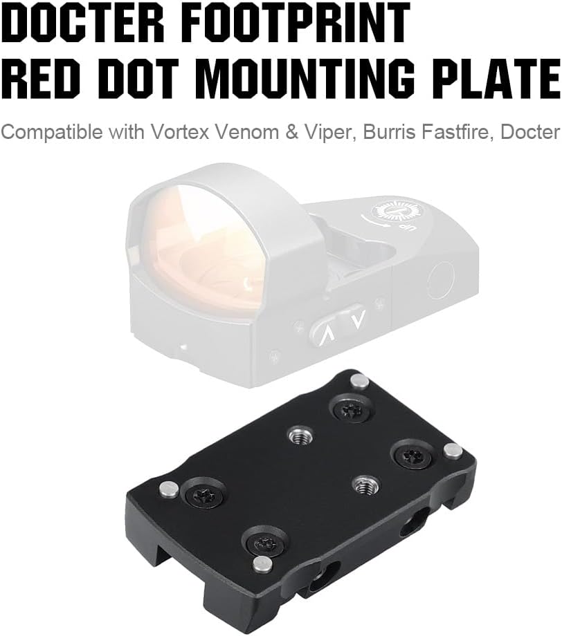 Montaż kolimatora na szynę wentylowaną, Docter Noblex kompatybilny z Burris Fastfire Vortex Venom Viper