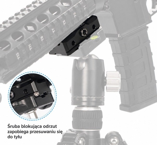 Adapter Arca-Swiss Picatinny: montaż na pastorale, statywie myśliwskim