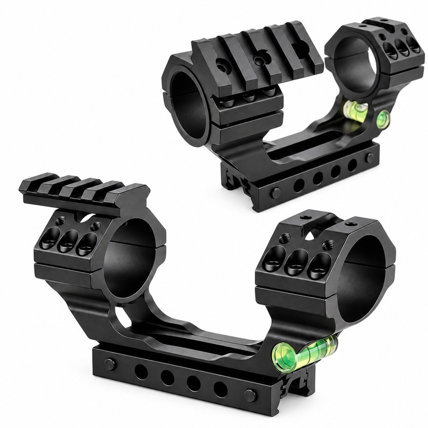 Montaż lunety 25mm i 30 mm z górną szyną Picatinny pod kolimator