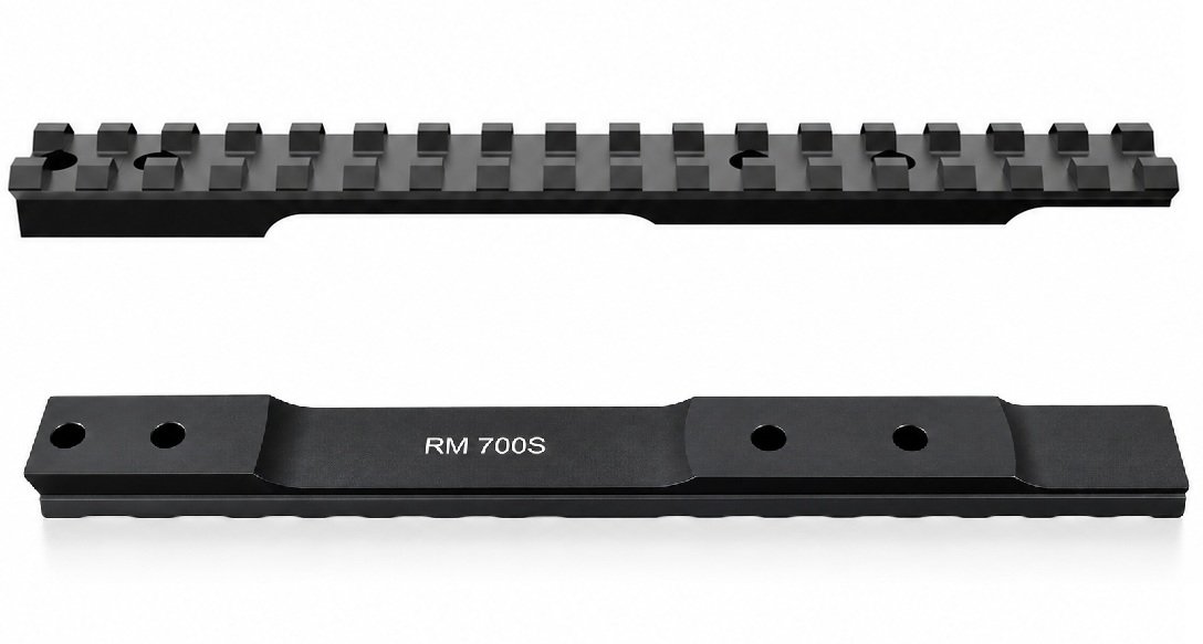 Szyna montażowa Remington 700 SA 17 slotów: widok z dwóch stron
