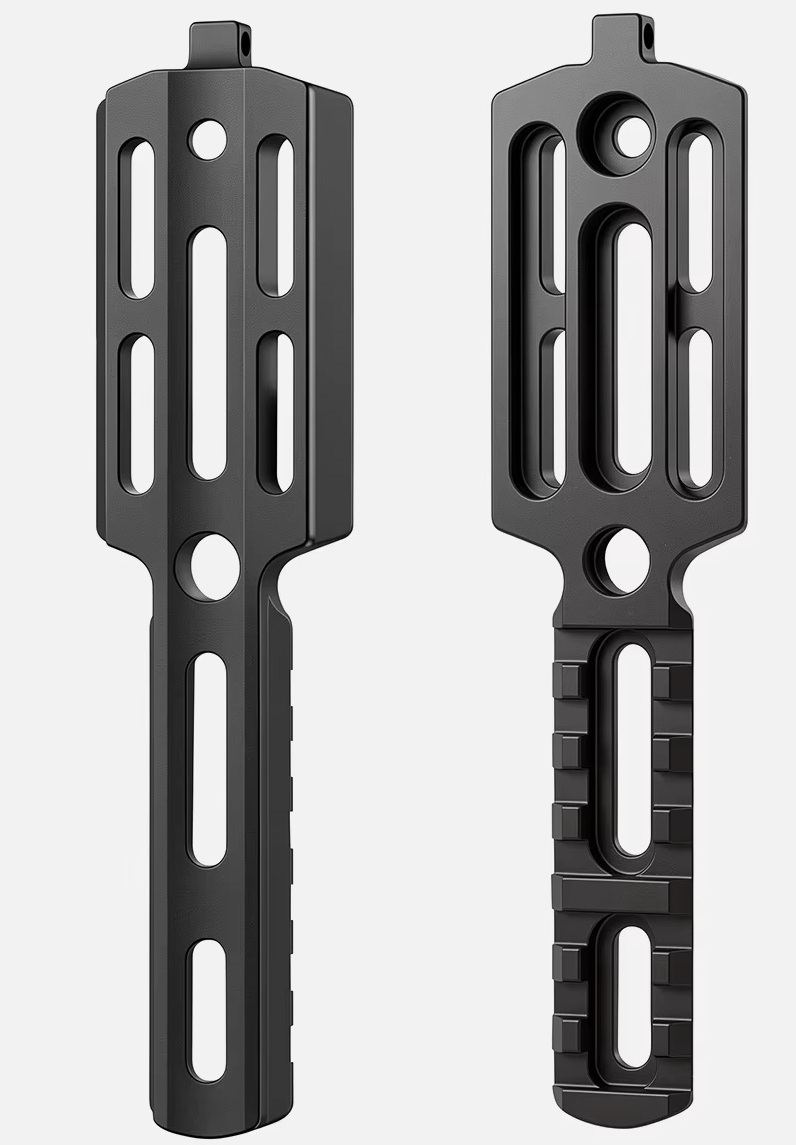 Szyna przykręcaa ARCA Swiss Picatinny RIS 20 mm – widok z obu stron, aluminiowa szyna montażowa